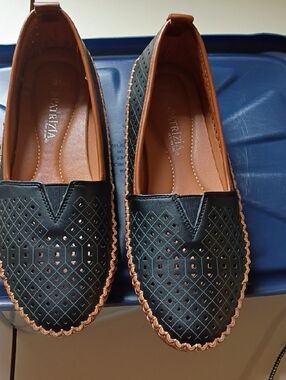 Black and Brown Men's Slip-On Loafers